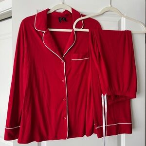 Cynthia Rowley Pajamas Set (Red & White)